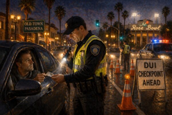 DUI Checkpoints in Pasadena